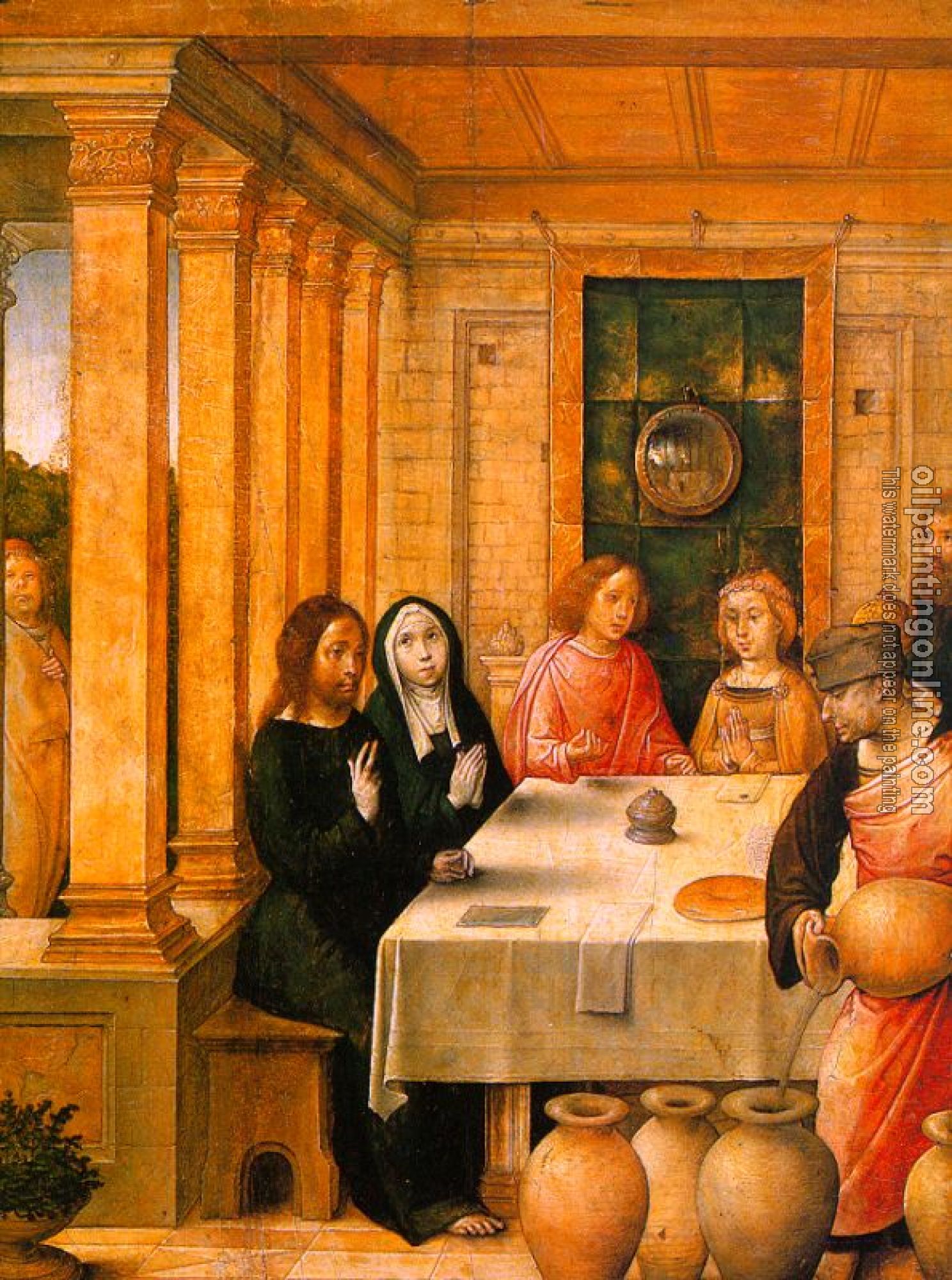 Juan de Flandes - The Marriage Feast at Cana